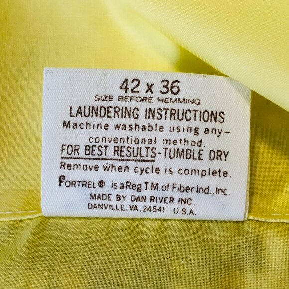 Vintage Dan River Tranquale NOSTALGIA Yellow Floral SINGLE Pillowcase - Percale - Picture 4 of 10